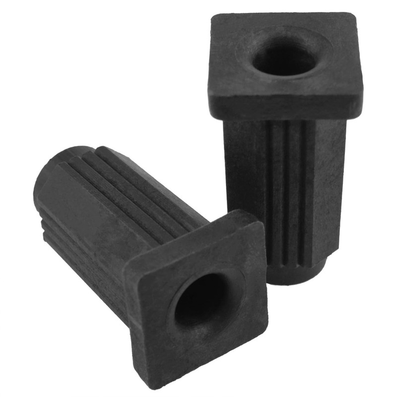 Lovelysp Square Caster Insert Cover Plastic Caster Socket Chair and