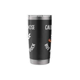 Call Me Goose Funny Cartoon Goose Trendy Humor Stainless Steel Insulated Tumbler