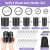 56 PCS Hair Curler Rollers with 5 Sizes Self Grip
