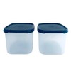 Tupperware Swiss Set of 2 x 1.9 L Black Square