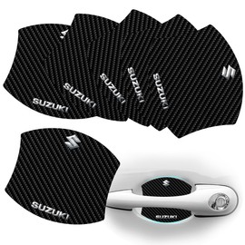 TANAMACHI Car Door Handle Protector Magnetic Anti-Scratch Carbon Door Knob Guard Scratch Protection Film Door Knob Protector 6 Pack (Suzuki)