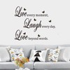 Inspirational Family Wall Stickers for Bedroom: Home Quotes Motivational Vinyl
