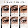6 Pcs Double-ended Shimmery Eyeshadow Sticks for Colorful Eye Makeup