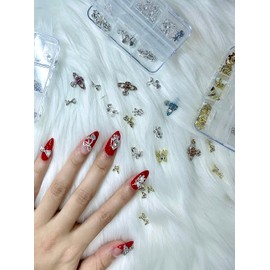 Nail Charms Nail Art Rhinestone for Nails Acrylic Nail Supplies Nail gems Nail Charms for Acrylic Nail diamondsNails Accessories (Diamond White)