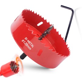 Bi-Metal Hole Saw 120 mm Hole Saw Drill Bit HSS for Wood Metal Aluminium Stainless Steel Plastics Uvm Hole Saw Drill Hole Cutter