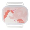 sigikid 25371 Unicorn Lunch Box with Insert and Clip Closure,