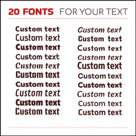 Create a Custom Name Decal Sticker for Your Tumbler, Laptop, Phone, Boat, Helmet, Hardhat, Sign, Bottle, Car or Vehicle - Choose Your Font, Color and Size with Our Custom Sticker Maker