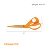 Fiskars 9" Titanium Shop Shears Heavy Duty Serrated Multipurpose Scissors