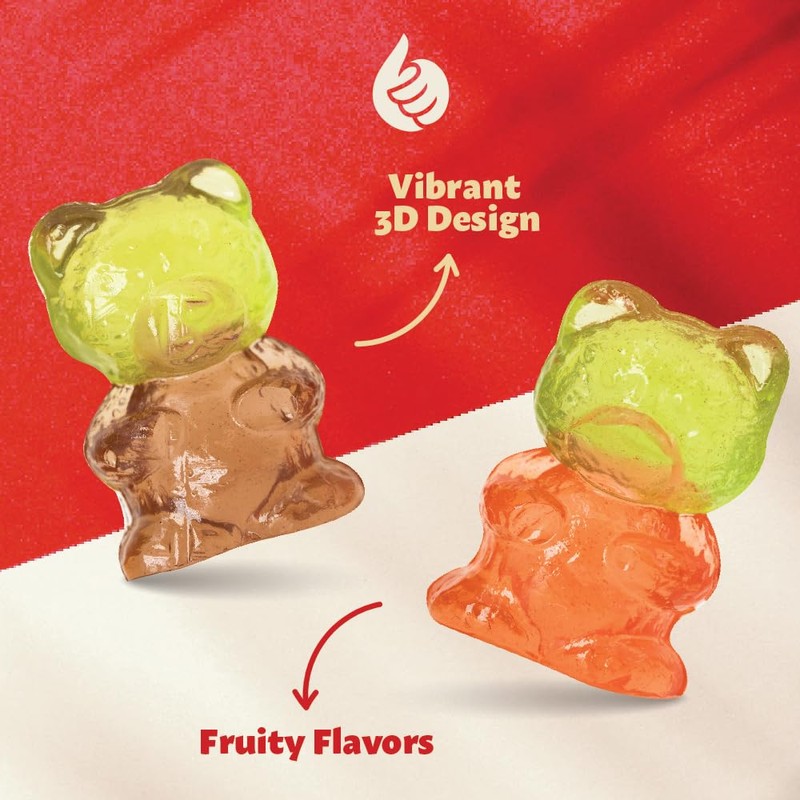 3D Gummies | 1 Pound Pack | Gummi Bears Candy