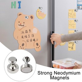 Kzouenzu Strong Magnets [Pack of 24], Neodymium Magnets, Magnets for Magnetic Board, Strong Magnets for Fridge, for Fridge, Whiteboard, Postcard, A4, Photo