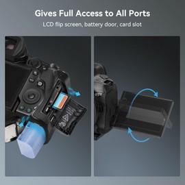 SmallRig Rotatable Collar Mount Plate for Canon R5 / R5C / R6 / R6 Mark II Camera, 90° Rotatable Mount Supporting Horizontal and Vertical Shooting, for Arca-Type and for Manfrotto RC2 Plate - 4300