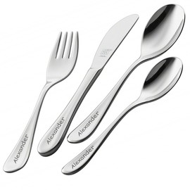 Unbekannt Filou KB005G Children's Cutlery Set with Engraving Set of 4