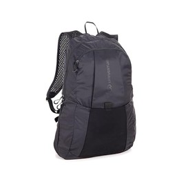 Lifeventure Ultra Lightweight, Compact, Foldable Backpack Made From Recycled Fabrics, For Sport, Travelling, Walking and Hiking, 25 Litre, Black
