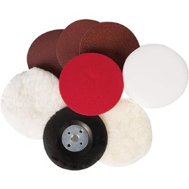 Silverline 154003 Sanding and Polishing Kit 8pce 115 mm