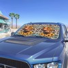 HUISEFOR Highland Cow Car Windshield Shade 2 Pack Aztec Windshield