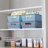 Stackable Woven Plastic Basket, Storage Bins for Cabinet, Closet, Shelf,