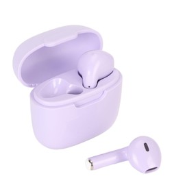 Jectse Auriculares Inalámbricos, Auriculares Bluetooth Morados a Prueba de Agua con Estuche de Carga, Emparejamiento Automático, Auriculares Intrauditivos Auriculares Estéreo para