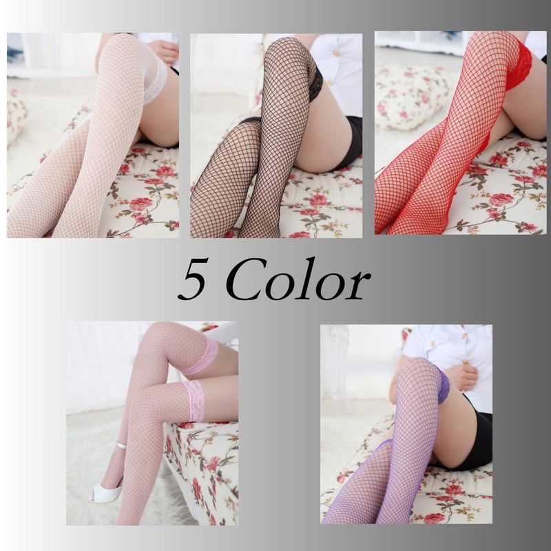 BUZZxSELECTION TVS02S22 Women's Knee High Socks Tights, Net Tights, Stockings,