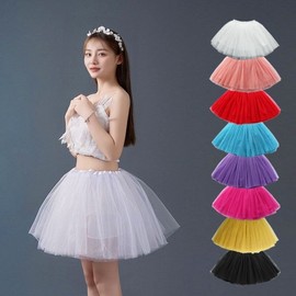 HL] Mesh Ballet Skirt 06. Black/ONE SIZE 2ea