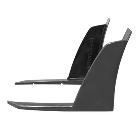 IKON MOTORSPORTS, Front Lip Winglets Splitter Compatible with 2014-2016 Scion TC, 2PCS Front Bumper Chin Winglets PU Poly Urethane Unpainted Black IKON V3 Style, 2015