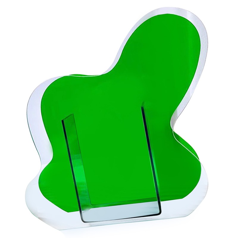 Neon Acrylic Vase Easy To Keep Clean Fashionable Geometric Acrylic