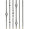 Wrought Iron Stair Spindles - Different Designs Available (Plain)