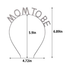 Sudaporn Mom To Be Crown Headband Mother to Be Tiara Hairband for Expecting Mom Pregnant Gift Gender Reveal Party Photo Prop Pregnancy Announcement Hair Accessory for 1st Time Mommy New Mother Gift