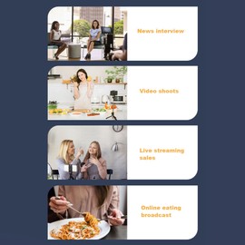 1 to 2 Wireless Microphone Noise Reducing Lavalier Mic for Video Recording Live Streaming Outdoor Use ABS Material 20 Meter Transfer Distance