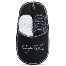 ONVAYA ABS Guest Slippers Carpe Diem | Set of 6 | Slippers | Slippers | Guest Slippers | Felt, Carpe Diem Black