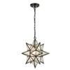 DIRYZON EUL Moravian Star Pendant Light 16 inch Seeded Glass