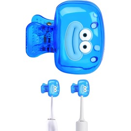 Funda protectora para cepillo para polvo de dientes de viaje, protector de cepillo para polvo de dientes, funda protectora de plástico portátil para viajes en el hogar, baño, escuela, campamento
