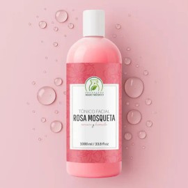 Tónico rosa mosqueta 1 L, hidratación profunda y regeneración para toda la piel