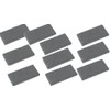Bartovation Unglazed Black 1 x 2 Streak Plates for Mineral