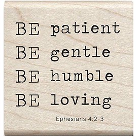 Hampton Art Janet Dunn Mounted Stamp 2"X2"-Be Patient