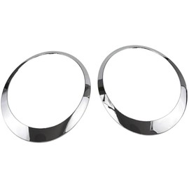 RLB-HILON Headlight Trim Ring Compatible with MINI Cooper R55 R56 R57 R58 R59 2007 2008 2009 2010 2011 2012 2013 2014 2015 Year, 1Pair Chrome Headlight Bezel for Driver and Passenger Side