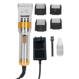 Silver Sheep Shearer Electric Shearing Clipper Animal Grooming Shearing Machine for Sheep Goats Cats Dogs Pets EU Plug 100‑240V