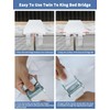 Safetect 10" Bed Bridge Gap Fillersplit, King Gap Filler for