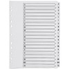 Q-Connect KF01532 Index A4 Multi-Punched A-Z 20 Part Reinforced White