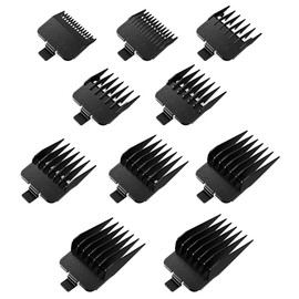 FADEKING 10 Professional Hair Clipper Guards Cutting Guide from 1/16inch to 1inch(1.5-25mm), fits for most popular hair clippers