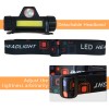2x 1200000LM LED Headlamp Rechargeable Headlight Zoom Head Torch Lamp
