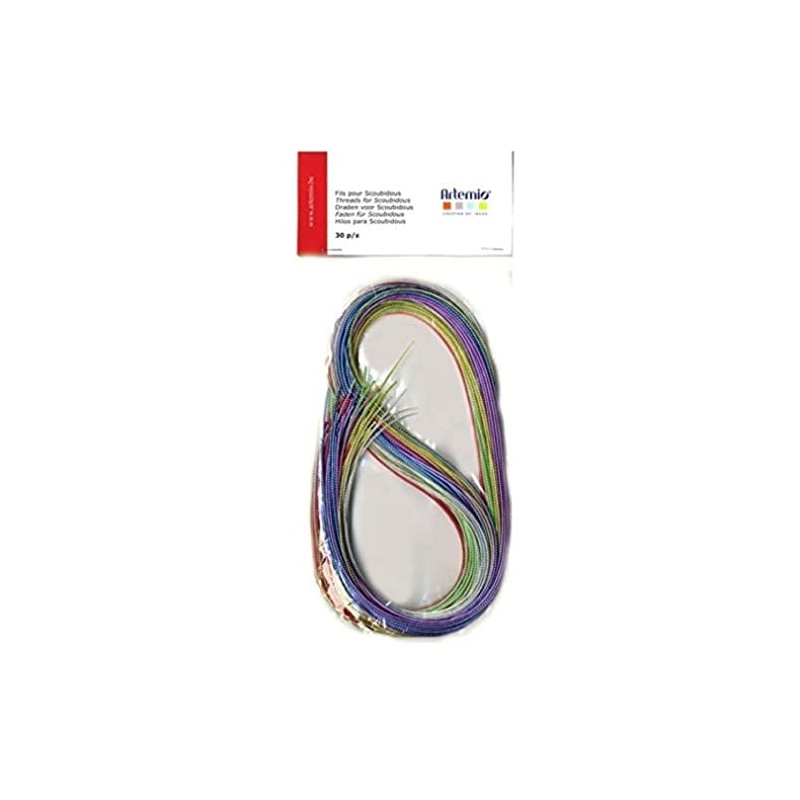 Artemio 30-Piece Metallic Threads for Scoubidous