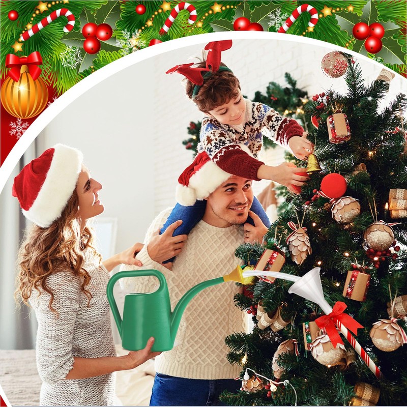 2 Pcs 40 inch Plastic Christmas Tree Watering Funnel Red