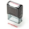 Self Inking Rubber Stamp, Refillable Red Ink Preinstalled - 1.4"