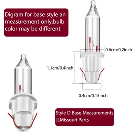 60Count 2.5V Christmas 50/100/150/200 Count Mini Incandescent Wire String Lights Replacement Bulbs Indoor/Outdoor Christmas Lights Decor for Home Xmas Tree (White Base with Warm White Bulb)