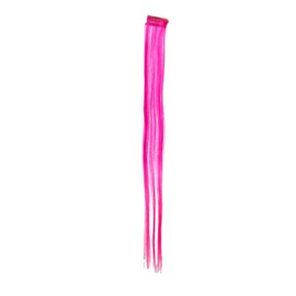 WIG ME UP - YZF-P1S18P-T1855TT2124 One Clip Clip-In extension strand highlight straight micro clip, 1,5 inch wide, 18 inches light pink neon pink ombre mix