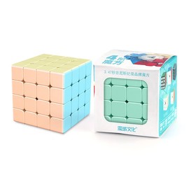 MoYu Cubing Classroom Mofangjiaoshi MFJS Meilong 4x4 Cream Pastel color Series Cube 4x4x4 Cube Stickerless Bright Pink
