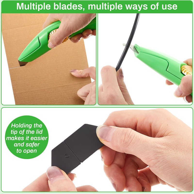 WILLBOND 4 Pcs Navajas Para Roofing Fixed Blade Roofing Knife,