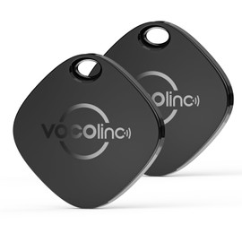 VOCOlinc Air Tag, Lost Prevention Tag, Apple "Find" (Compatible with iOS Only), Smart Tag, Lost Proof Tag, Ultra Thin (0.30 inches (0.75 cm), Bluetooth Tracker, Search Items (For Keys, Luggage