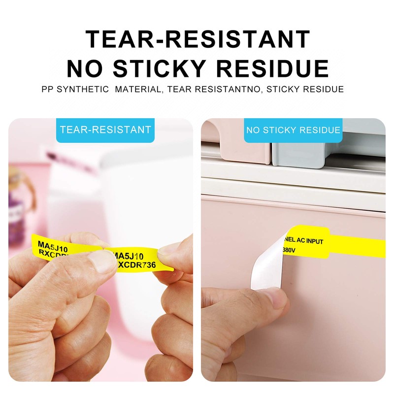 Label Maker Tape for NIIMBOT D11/D110/D101, Cable Label Sticker, Waterproof