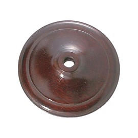 B&P Lamp® 5 Inch Diameter Wooden Vase Cap, Waxed Rosewood Finish